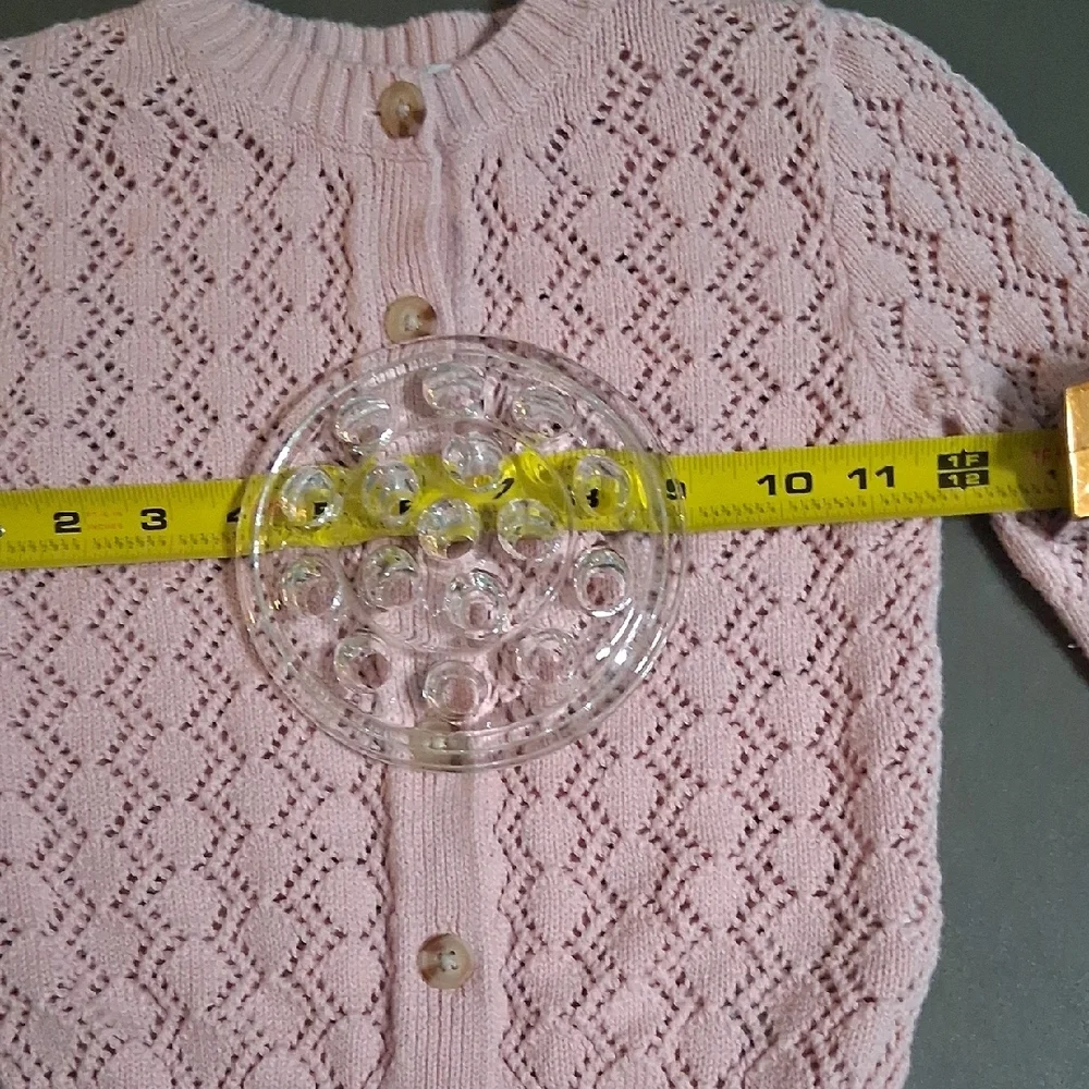 Old Navy Lace Knit Cardigan in Light Pink  100% Cotton Size 4T